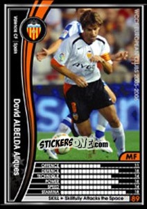 Sticker David Albelda Aliques - Sega WCCF European Clubs 2005-2006 n. 311 - Panini