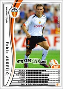 Sticker Fabio Aurelio - Sega WCCF European Clubs 2005-2006 - Panini