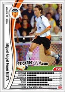 Sticker Miguel Angel Ferrer Mista - Sega WCCF European Clubs 2005-2006 - Panini
