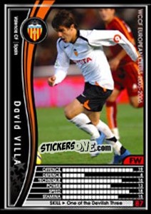 Sticker David Villa - Sega WCCF European Clubs 2005-2006 n. 320 - Panini