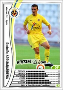 Sticker Rodolfo Arruabarrena - Sega WCCF European Clubs 2005-2006 - Panini