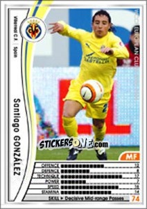 Figurina Santi Cazorla - Sega WCCF European Clubs 2005-2006 - Panini