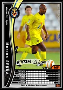 Figurina Marcos Senna - Sega WCCF European Clubs 2005-2006 - Panini