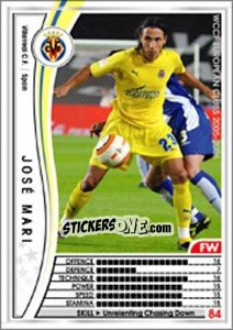 Sticker Jose Mari - Sega WCCF European Clubs 2005-2006 - Panini