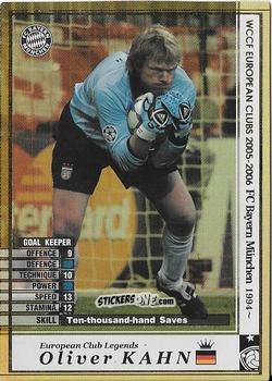 Cromo Oliver Kahn - Sega WCCF European Clubs 2005-2006 n. ECL1 - Panini