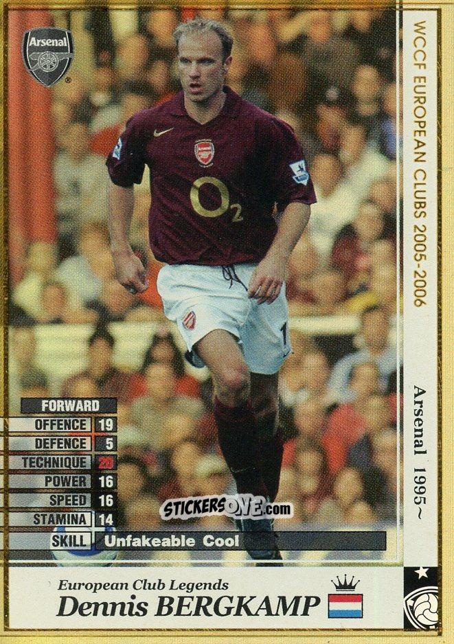 Cromo Dennis Bergkamp - Sega WCCF European Clubs 2005-2006 n. ECL8 - Panini