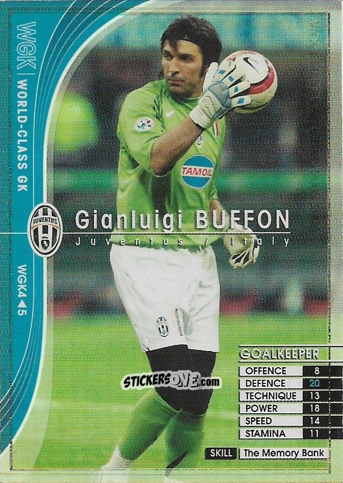 Sticker Gianluigi Buffon - Sega WCCF European Clubs 2005-2006 n. WGK4 - Panini