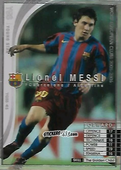 Sticker Lionel Messi - Sega WCCF European Clubs 2005-2006 n. YGS5 - Panini