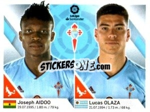 Cromo Aidoo / Olaza - Liga 2019-2020. South America
 - Panini