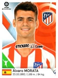 Sticker Alvaro Morata - Liga 2019-2020. South America
 n. 18 - Panini