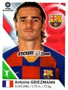 Sticker Antoine Griezmann - Liga 2019-2020. South America
 n. 53 - Panini
