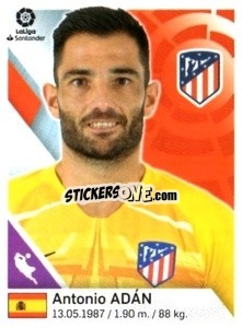 Sticker Antonio Adan - Liga 2019-2020. South America
 n. 19 - Panini
