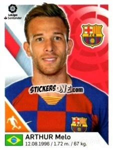 Sticker Arthur Melo - Liga 2019-2020. South America
 n. 50 - Panini