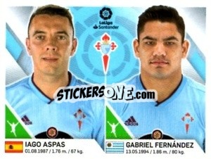 Sticker Aspas / Fernandez - Liga 2019-2020. South America
 - Panini