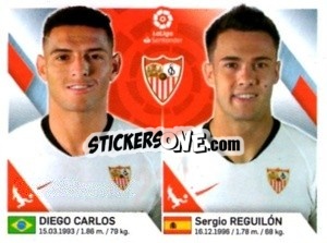 Sticker Carlos / Reguilon - Liga 2019-2020. South America
 - Panini