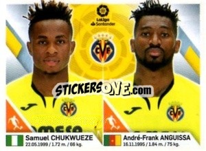 Sticker ChukWueze / Anguissa - Liga 2019-2020. South America
 n. 246 - Panini