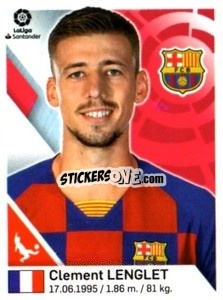 Sticker Clement Lenglet - Liga 2019-2020. South America
 - Panini