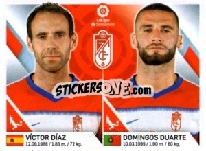 Sticker Diaz / Duarte - Liga 2019-2020. South America
 - Panini