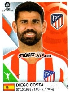 Sticker Diego Costa - Liga 2019-2020. South America
 n. 17 - Panini