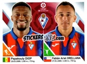 Cromo Diop / Orellana - Liga 2019-2020. South America
 - Panini