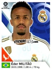 Sticker Eder Militao - Liga 2019-2020. South America
 n. 80 - Panini