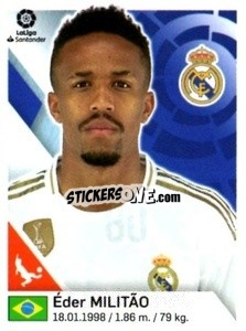 Cromo Eder Militao - Liga 2019-2020. South America
 - Panini