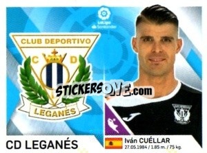 Sticker Emblem / Cuéllar - Liga 2019-2020. South America
 - Panini