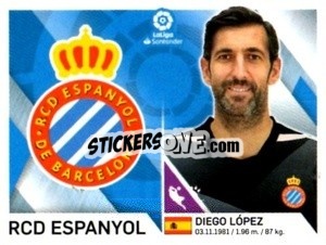 Sticker Emblem / López - Liga 2019-2020. South America
 - Panini
