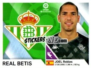 Cromo Emblem / Robles - Liga 2019-2020. South America
 n. 165 - Panini