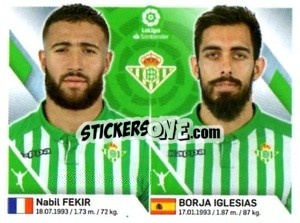 Sticker Fekir / Iglesias - Liga 2019-2020. South America
 - Panini