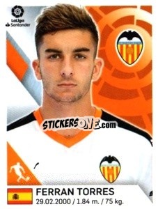 Sticker Ferran Torres - Liga 2019-2020. South America
 n. 127 - Panini