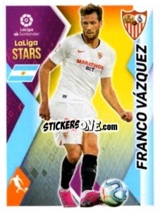 Sticker Franco Vazquez - Liga 2019-2020. South America
 - Panini