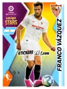 Sticker Franco Vazquez - Liga 2019-2020. South America
 n. 274 - Panini