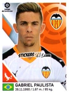 Cromo Gabriel Paulista - Liga 2019-2020. South America
 - Panini