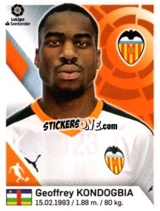 Sticker Geoffrey Kondogbia - Liga 2019-2020. South America
 n. 123 - Panini