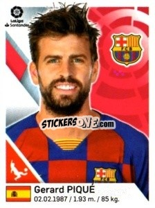 Sticker Gerard Pique - Liga 2019-2020. South America
 n. 43 - Panini