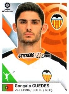 Sticker Goncalo Guedes - Liga 2019-2020. South America
 n. 129 - Panini