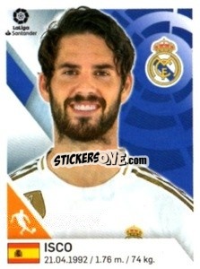 Cromo Isco - Liga 2019-2020. South America
 - Panini