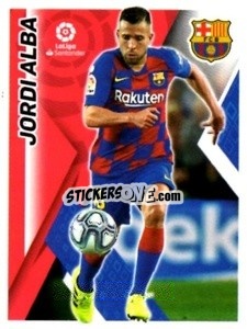 Cromo Jordi Alba - Liga 2019-2020. South America
 - Panini