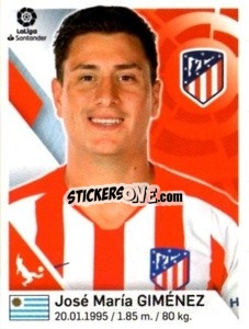 Sticker José Maria Giménez - Liga 2019-2020. South America
 - Panini