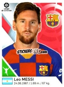 Sticker Lionel Messi - Liga 2019-2020. South America
 n. 56 - Panini