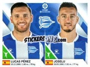 Sticker Lucas Perez / Joselu - Liga 2019-2020. South America
 - Panini