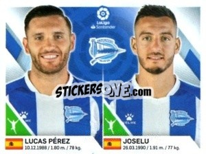 Sticker Lucas Perez / Joselu - Liga 2019-2020. South America
 n. 158 - Panini