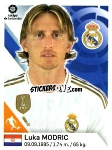 Sticker Luka Modric - Liga 2019-2020. South America
 - Panini