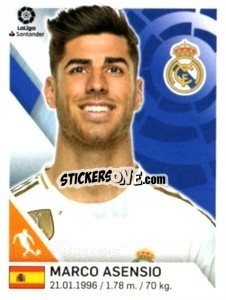 Sticker Marco Asensio - Liga 2019-2020. South America
 n. 90 - Panini