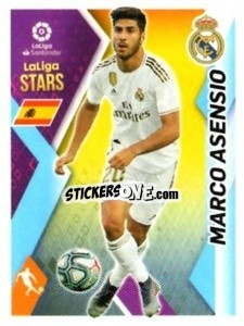 Sticker Marco Asensio - Liga 2019-2020. South America
 - Panini