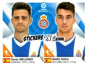 Cromo Melendo / Roca - Liga 2019-2020. South America
 - Panini