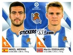 Sticker Merino / Odegaard - Liga 2019-2020. South America
 n. 229 - Panini