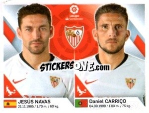 Sticker Navas / Carrico - Liga 2019-2020. South America
 - Panini