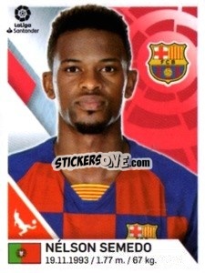 Cromo Nelson Semedo - Liga 2019-2020. South America
 - Panini